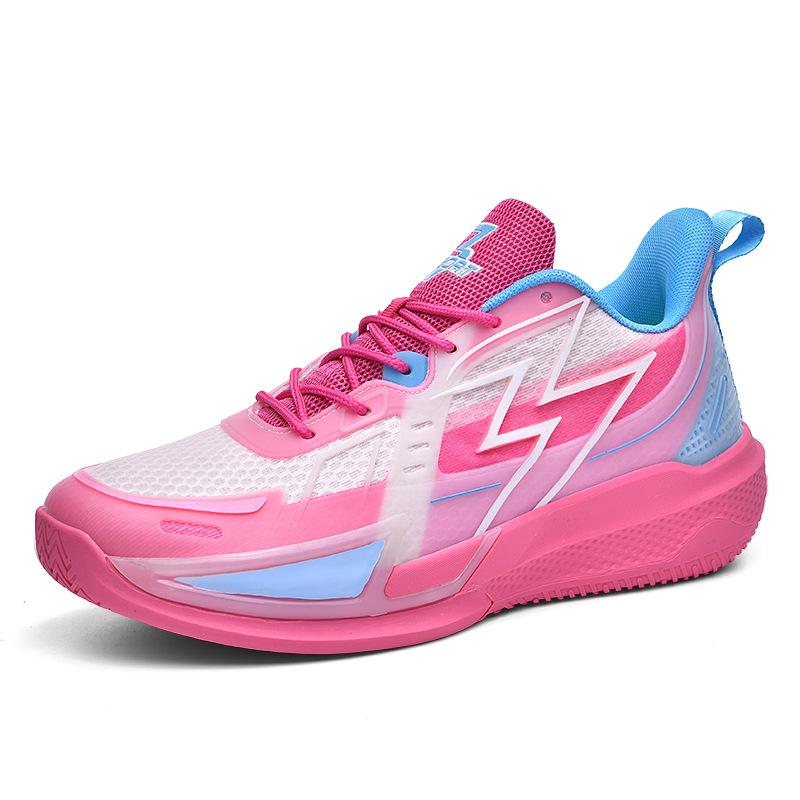Basketball shoes couple's shock-resistant wear-resistant non-slip breathable actual men's shoes spring and autumn teenagers low-top sports shoes men