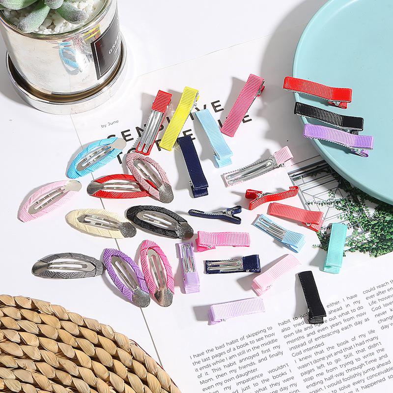 

Colorful DIY Ribbon Bow Hair Clips Kit 50 pieces/pack