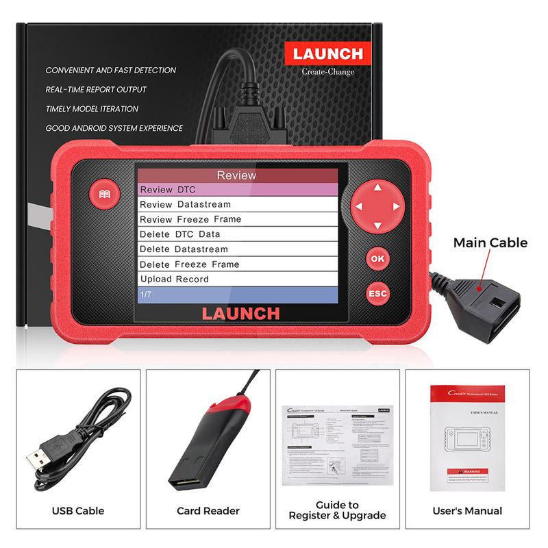 LAUNCH X431 CRP123 V2.0 OBD2 Scanner ABS SRS Airbag Engine AT Automotive Diagnostic Tools Full OBDII DIY Code Reader Free Update
