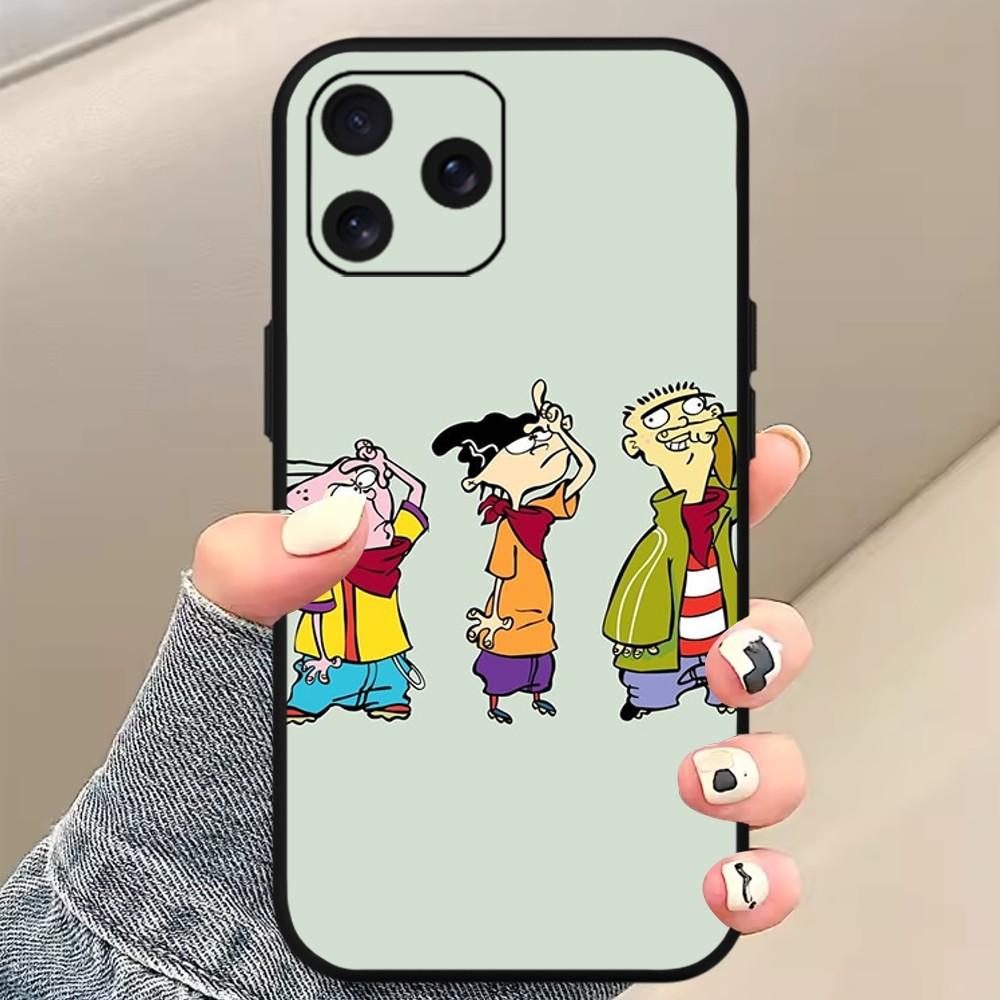 Ed Edd N Eddy Cartoon Phone Case For Xiaomi 10 12 Poco M3 X3 Nfc Redmi 10 11S Lite Ultra 4G 5G Black Soft Shelll