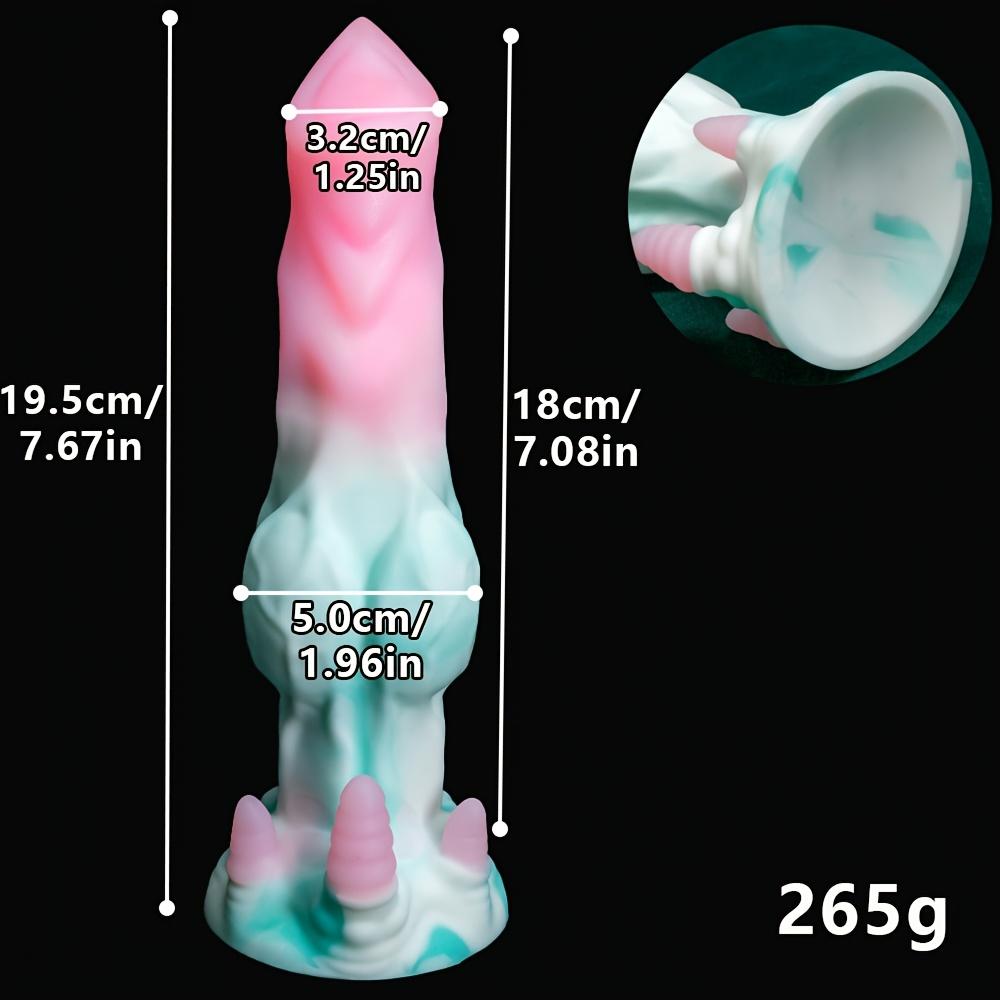 Alien Monster Anal Plug – Liquid Silicone Dual-Use Plug for Vagina & Anus, Strong Suction Cup, Flexible & Bodysafe, Unisex Adult Toy