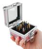 Nail Art High-End 25-Hole Grinding Head Organizer with Portable Aluminum Box