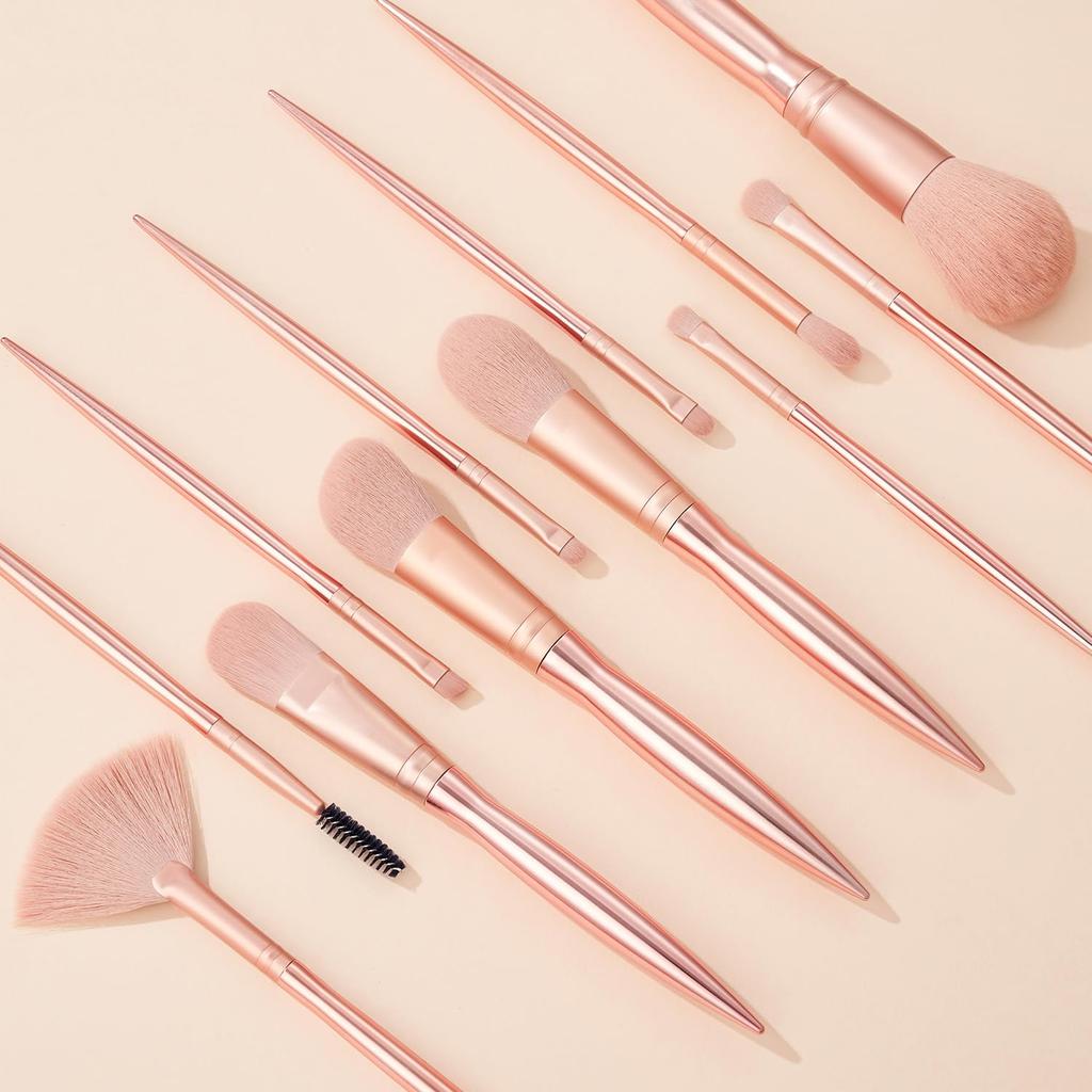 SHELWIN Makeup Brush Set of Popular Super Soft Cheek Cute Eyeshadow Easy To Carry with Storage Multifunctional Makeup Makeup Beginner Gift 12, Brush,