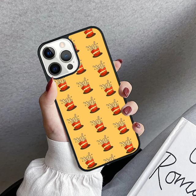 French Fries Burger Pizza Phone Case Cover For iPhone 17 Air 16 15 14 Plus 11 12 13 Pro Max Coque Shell Fundas
