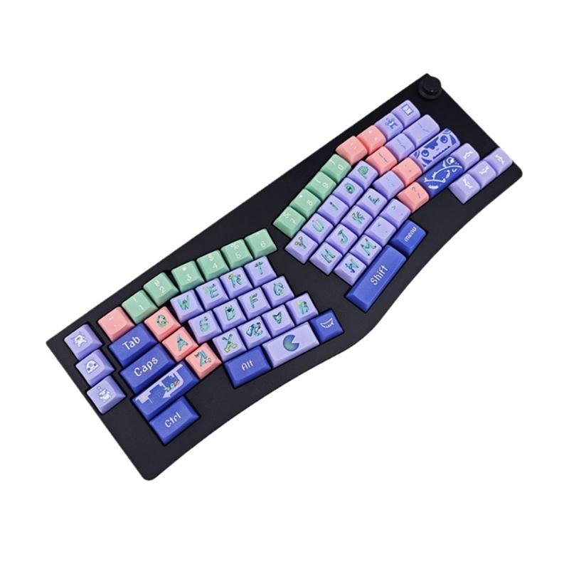 Krytky kláves 126KS StayupMonster Krytky kláves DA profil Kompletní sada Krytka kláves Barvené sublimací Silné PBT pro herní mechanickou klávesnici