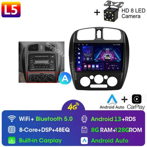 Fortress 8G+128G QLED Car Radio For Mazda 323 BJ 2000-2003 Multimedia Video Player Auto Navigation Android 13 2din DVD Head Unit