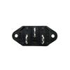 1PC LZ-14-1 10A 250V 3 Pins Chassis Panel Mounted IEC320 C14 Inlet Plug Connector AC Electrical Power Socket with 2 Sets Screws