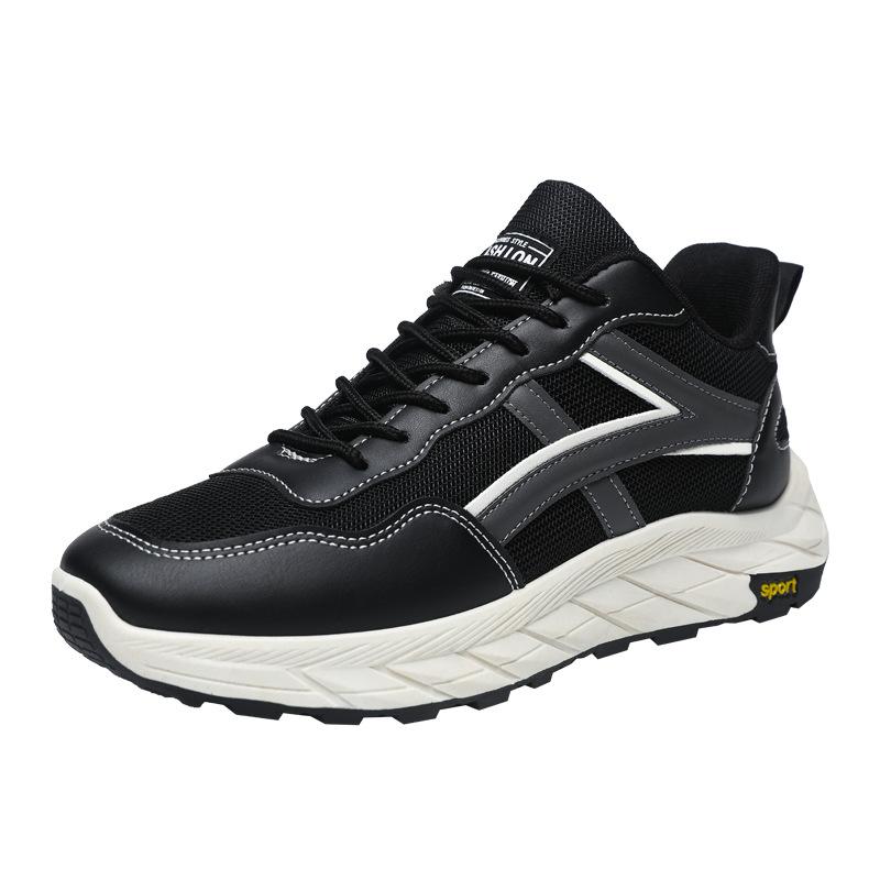

Spring and summer new breathable trendy with thick soles, light and comfortable sports shoes, net shoes male 39