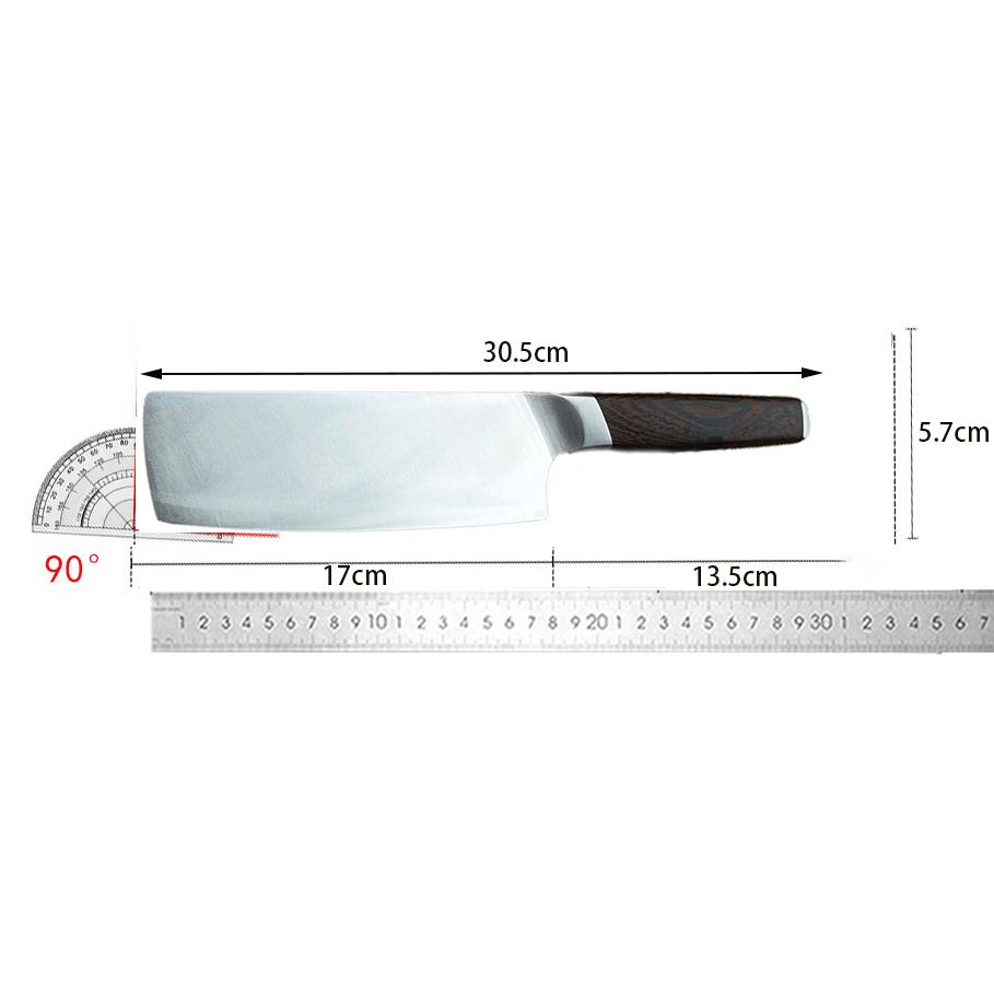 7 Inch Slicing Knife VG10 Powder Alloy Steel Blade Sharp Nakiri Chef Cleaver Meat Cutting Vegetables Kitchen Knives Wenge Handle