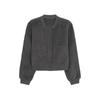 American Retro Short Hot Girl Dress High-end Design Baseball Uniform Coat for Women Autumn New All-match Gray