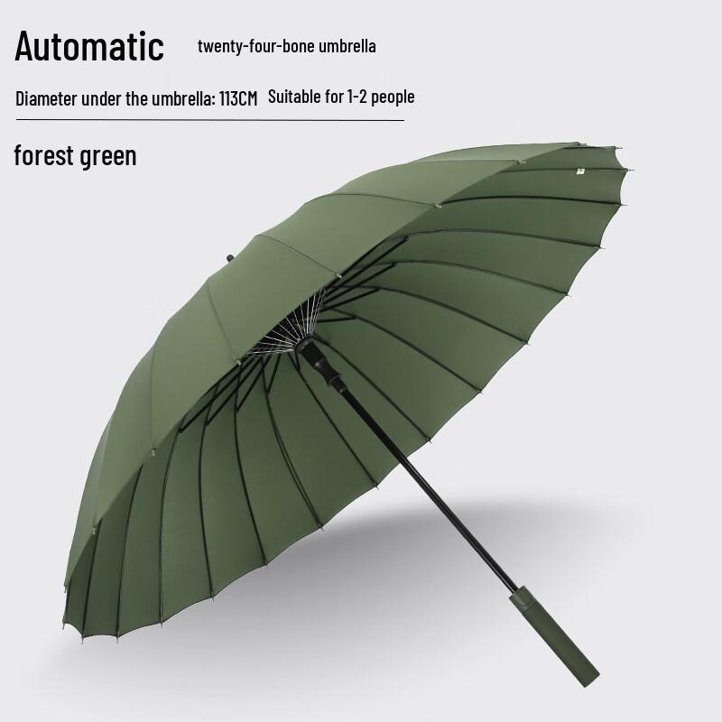 Baodini 24-Rib Automatic Windproof Long Handle Umbrella