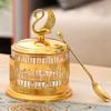 European Style Sugar Bowl Seasoning Jar,Swan Shape Alloy With lid,Coffee Beans Container,Sugar Dairy Storage Pots,Kitchen Tools