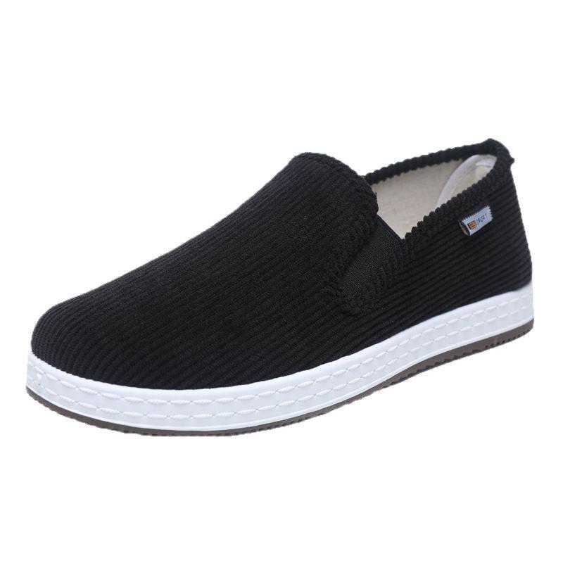 Summer Men's Cloth Shoes Comfortable Soft-soled Shoes Breathable Men's Shoes Handmade Lasagna Cloth Shoes