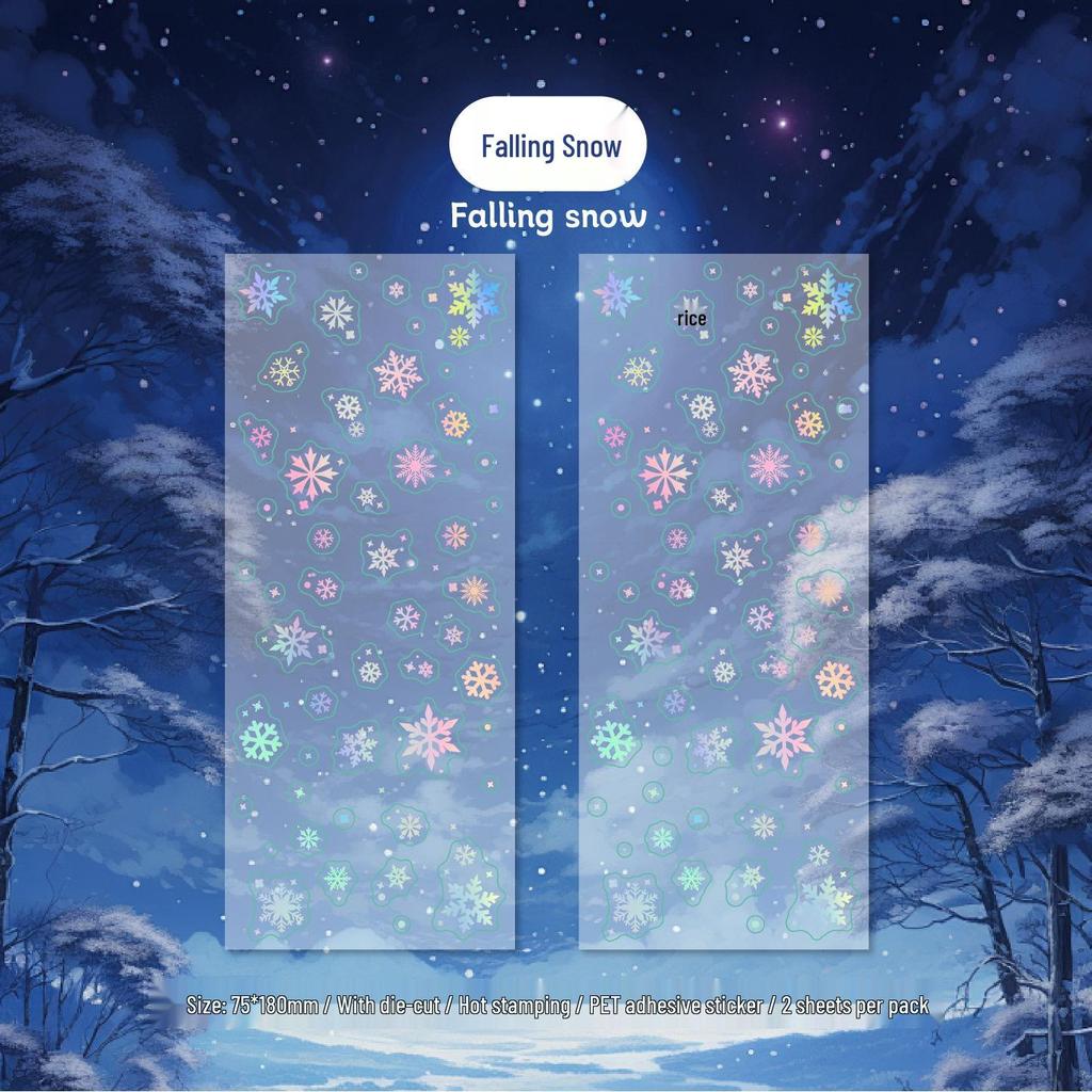 Starlight Series Creative Scenery Stickers for Bullet Journals & Decorative Uses