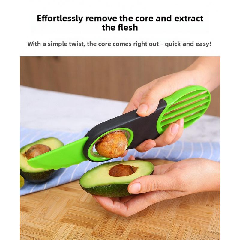 Multi functional fruit slicer, kiwi, avocado slicer, kernel remover, avocado cutter, three in one avocado knife