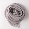 Monochrome Chiffon Square Scarf Ethnic Head Wrap For Women