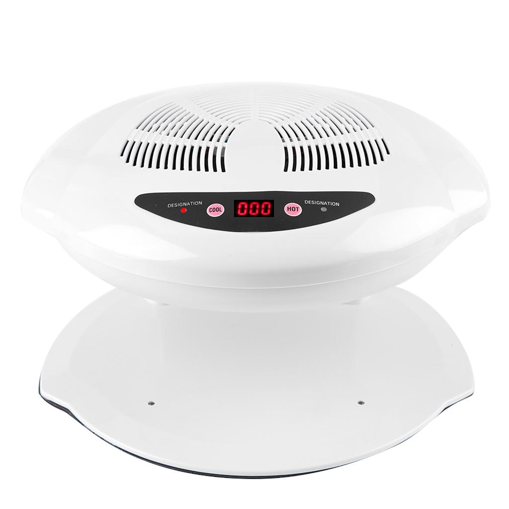 Hot & Cold Nail Dryer WarmCool Nail Polish Drying Fan Manicure Tool White