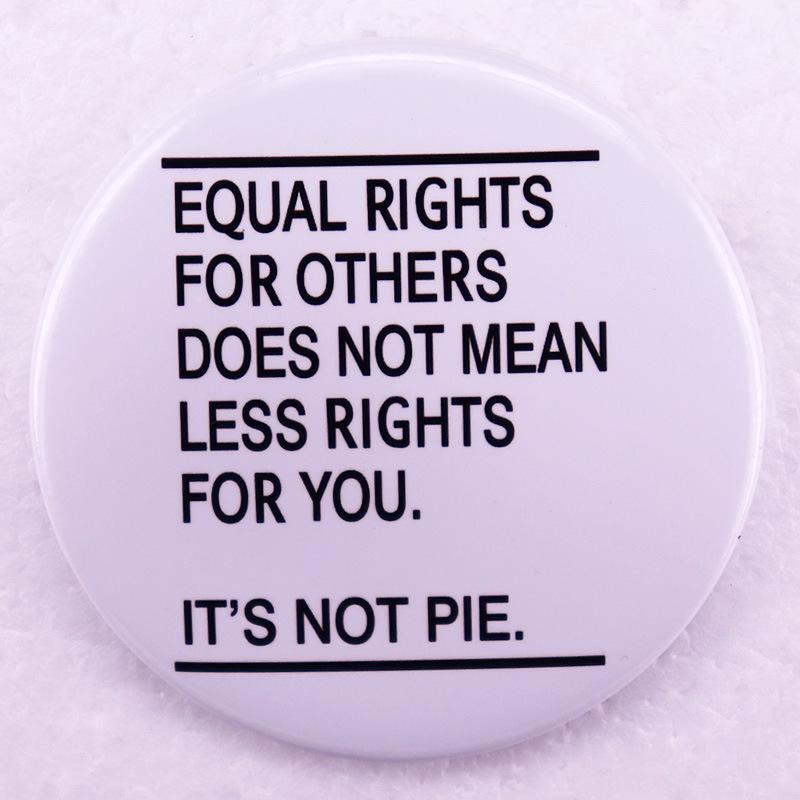 Equality Round Pin Badge