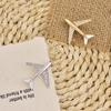 1 2Pcs Fashion Aircraft Brooch Pins for Men Cool Airplane Suit Corsage Gift for   Enthusiast Daily Wear