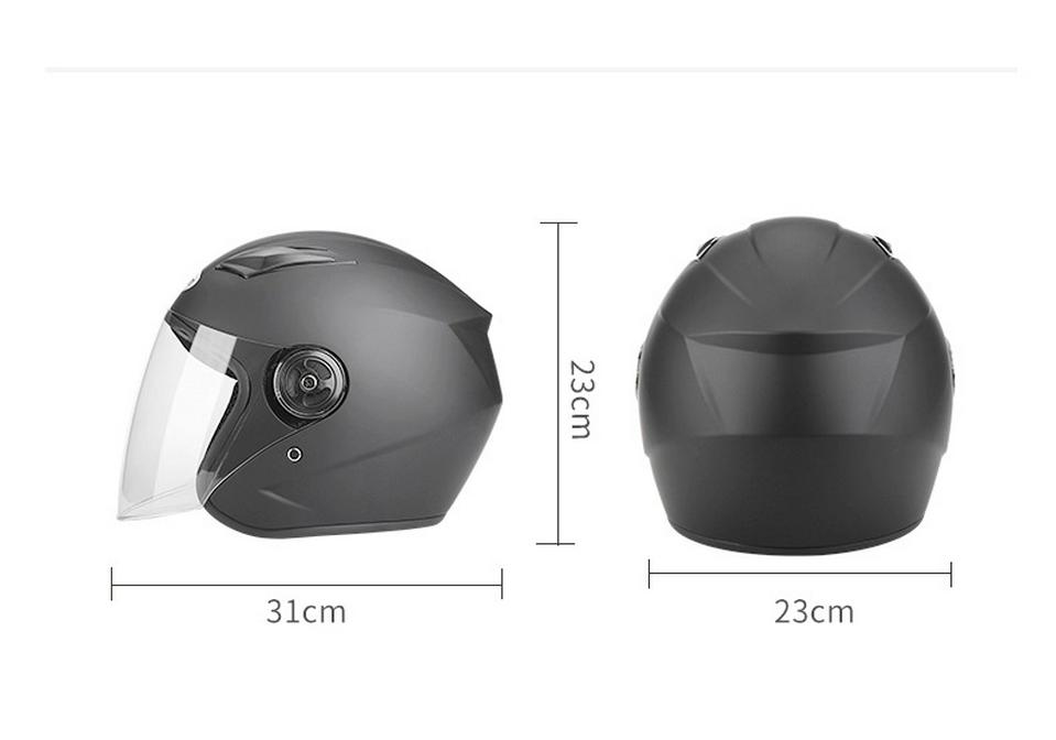 Unisex Half Helmet for Motorcycles & Electric Scooters - Model 268