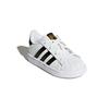 adidas Originals Superstar Abrasion Resistant Abrasion Resistant Low Top Toddler Shoes White Black Gold BB9076