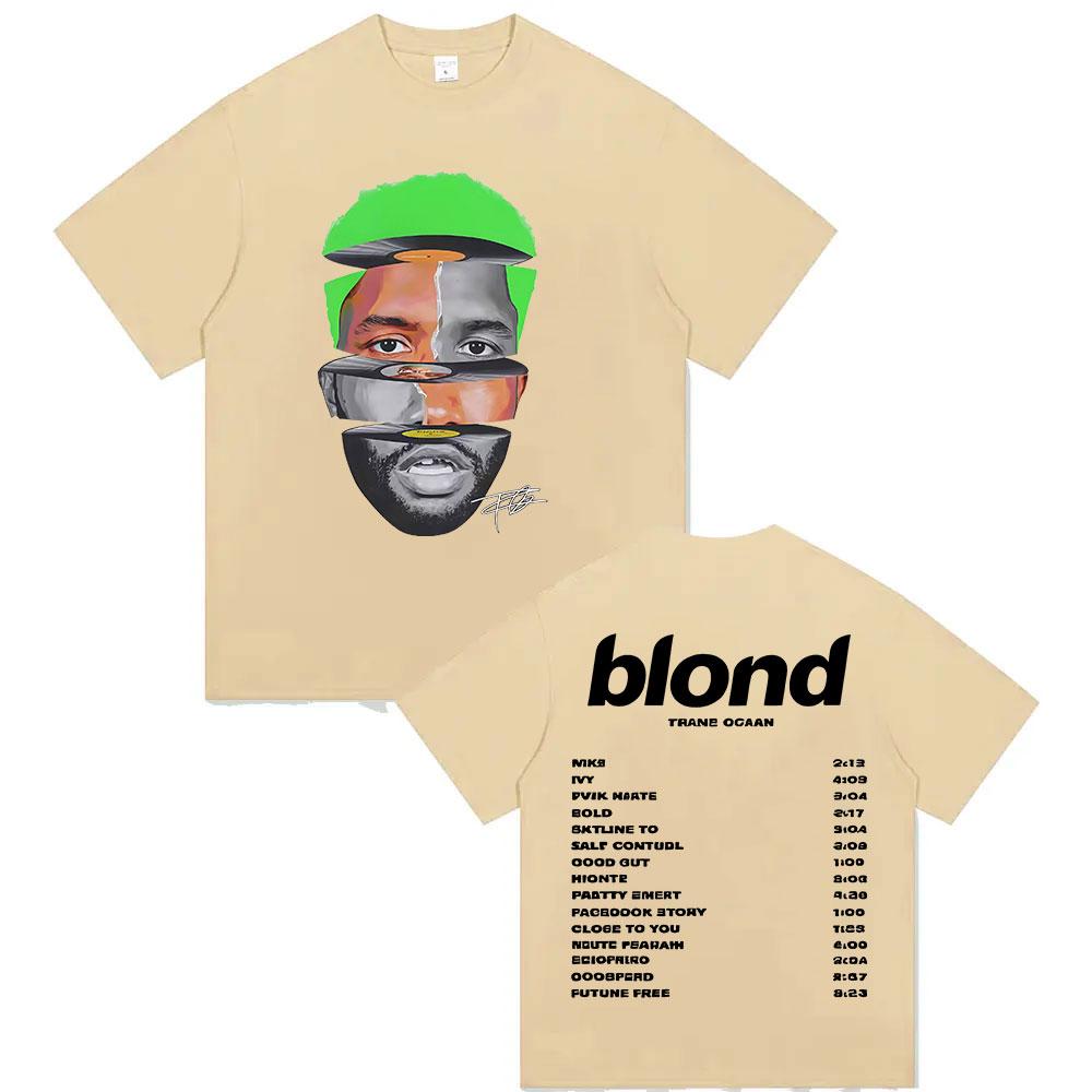 Limited Rapper Frank Tour 2025 Merch T Shirt Unisexs Vintage Fashion Ocean Short Sleeve Tshirt Pop Hip Hop Clothing Blond TShirts