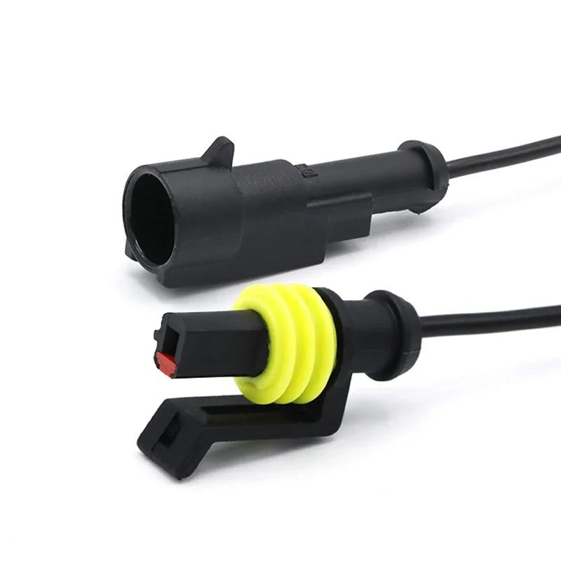 5Sets AMP Waterproof Electrical Auto Connector Male Female Plug with Wire Cable harness for Car Motorcycle 1P 2P 3P 4P 5P 6P Way 10sets
