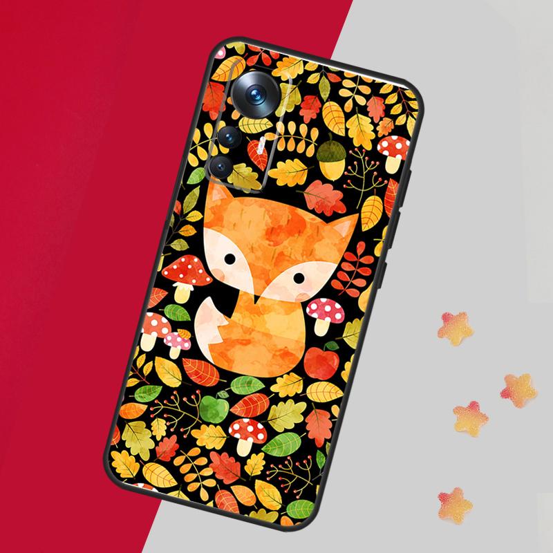 Autumn Leaves Fall Fox Case For Xiaomi 14T 11T 12T 13T 15 Pro 13 14 Ultra Cover For POCO F7 F5 F6 X3 X5 X6 X7 Pro