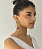 Genuine Lapis Lazuli Dangler Earrings, Silver Oxidized Handmade Earrings For Women, 14k Gold Gemstone Earrings, Unique Bohemian Gift for Her