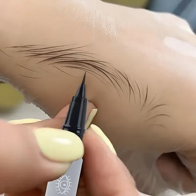 Flüssiger Augenbrauenstift, wasserfest, langanhaltend, kein Ausblühen, Eyeliner, Seidenraupe, ultrafeines Augenbrauen-Tattoo-Bleistift-Makeup