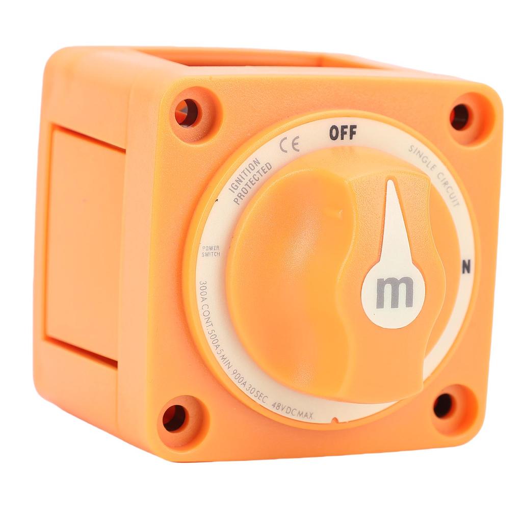 300A Marine Battery Switch Single Circuit ON Off Battery Switch with Knob Battery Disconnect Switch