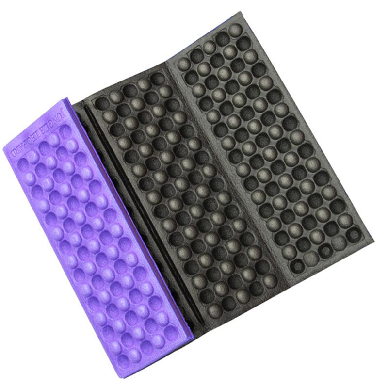 4-Zone Camping Folding Mat Foam Pad Moisture-proof Elasticity Cushion Travel Hiking Picnic Anti-dirty Seat Outdoor Use Tool