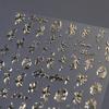 TENSOR Frosted 3D Gold Pattern Self-Adhesive Nail Stickers, Hot Stamping Series M-786