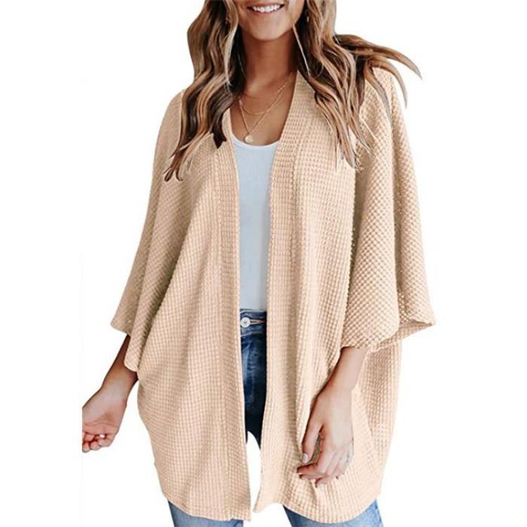 2024 Women's Loose Knit Sweater Cardigan Autumn Winter New T-shirt Top Clothing