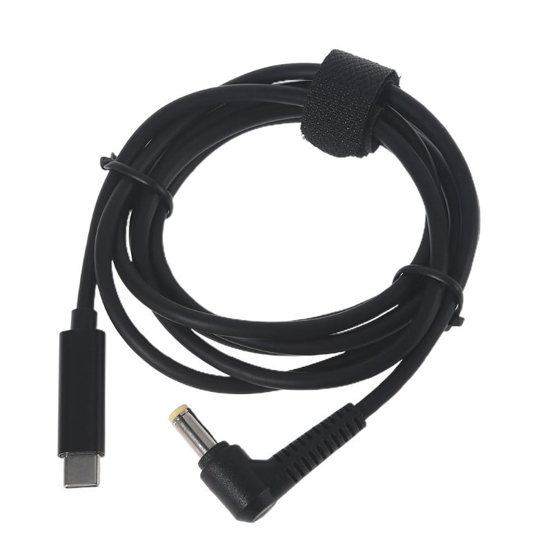 PD 65W Type C to for DC 5.5x2.5mm Braided Cord Power Adapter Cable Laptop Fast Charging Power Accessories