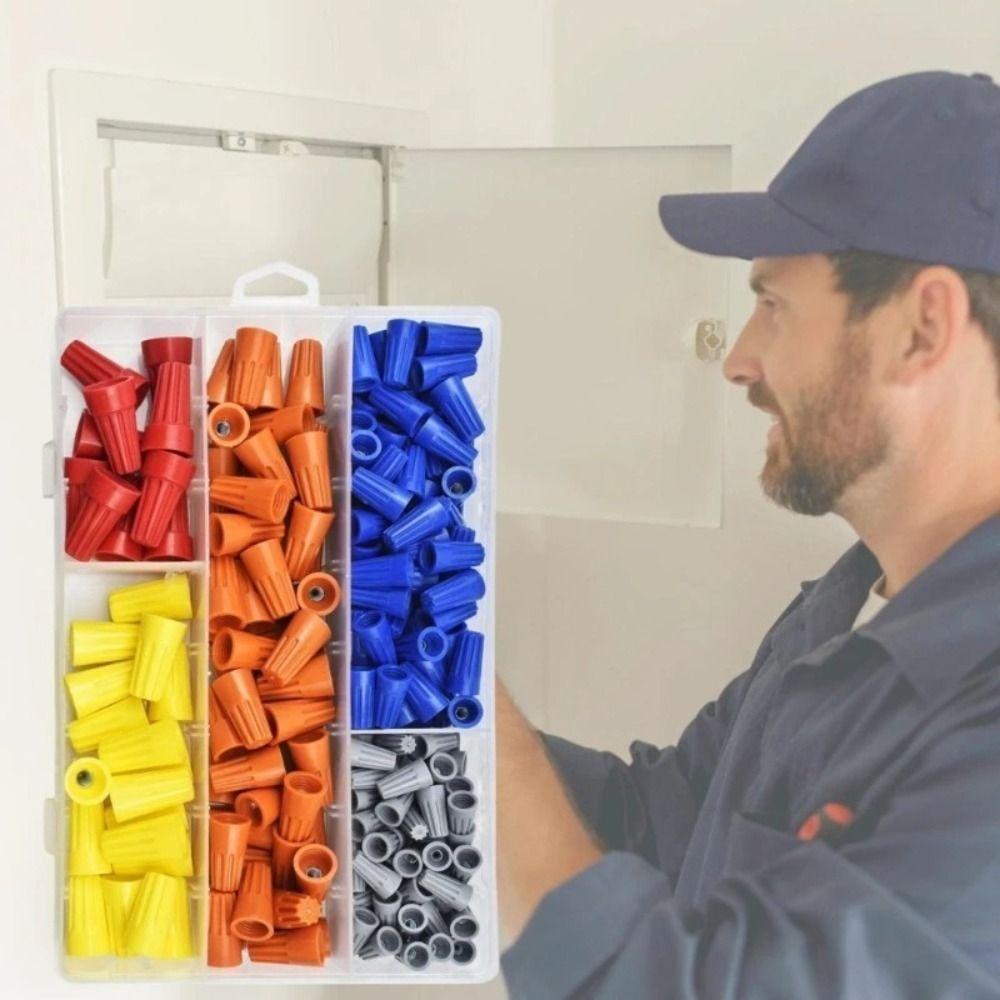 Insulated Wire Caps Colorful Twist Caps Nuts Twist Terminal Electrical Insulated Crimp  Electrical
