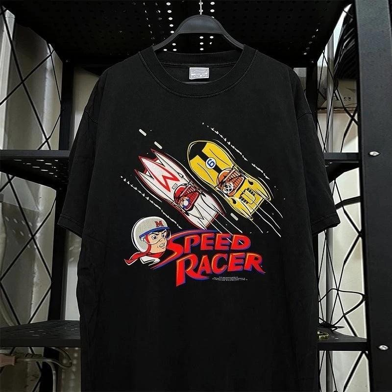 90s Speed Racer T shirt Classic Style Black Unisex T shirt Men Women WA3507 M