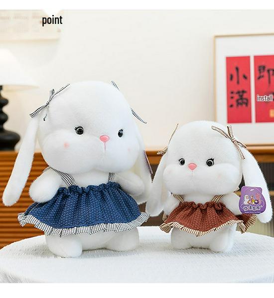 Entzückendes Cartoon-Kaninchen-Plüschtier - Niedliche Baby-Schmusepuppe & Geburtstagsgeschenk