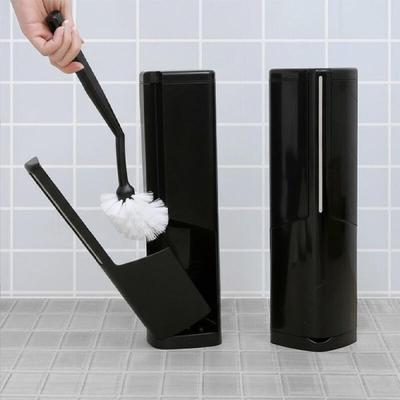 Toilet Bowl Cleaning Brush Holder Set with Crevice Trash Can