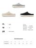 Men's Casual Cotton Linen Backless Moccasins - Solid Color Low-Top Slippers