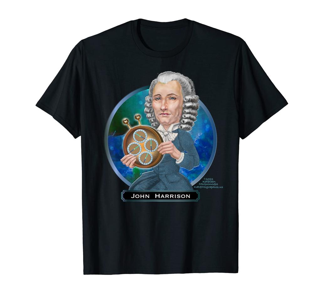 John Harrison English Watch Maker Chronometer Inventor T-Shirt