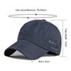 Summer Breathable Caps Quick Dry Baseball Cap Men Women Sports Golf Fishing Sun Visor Hat Solid Color Snapback Caps