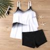 Women High Waist Tankini Summer New Design Printing Swimwear Swimsuit Bikini Bathing Suit Two Piece Set Beach Weart XS-8XL