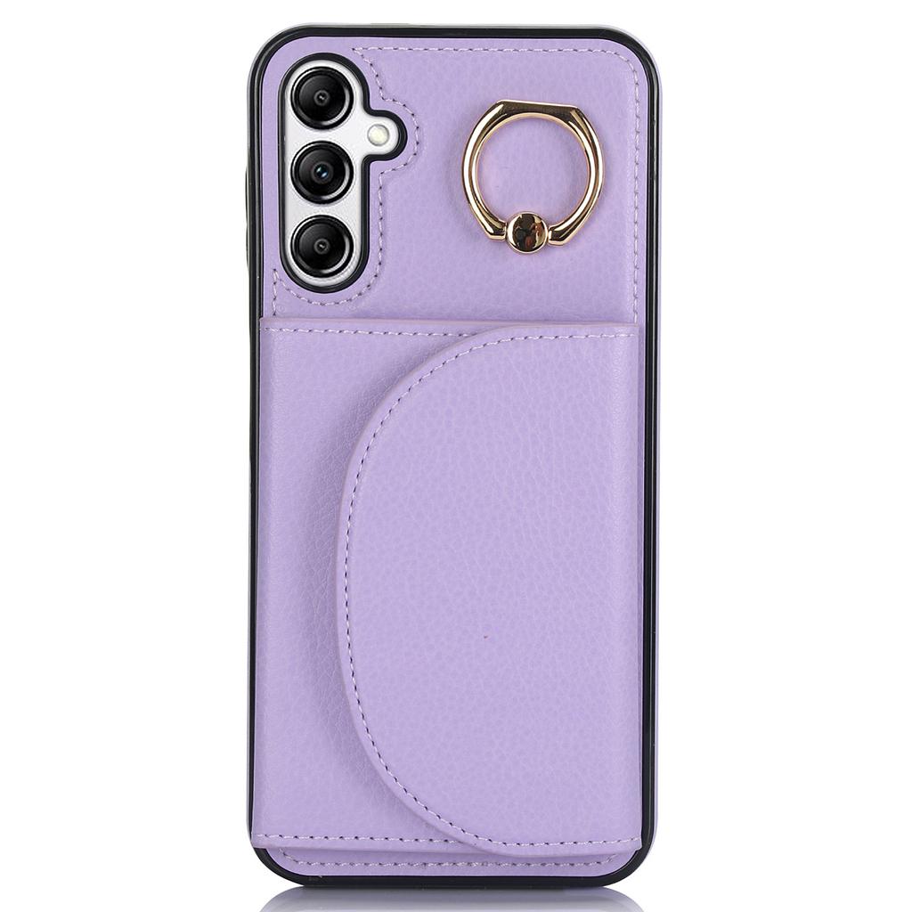 For Samsung Galaxy A54 5G Phone Case Ring Holder Card Slots PU Leather Back Cover