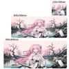 XXL Pastel Pink Anime Girl Mouse Pad Aesthetic Kawaii Mousepad Desk Mat Breathable Fabric Non Slip Rubber Base Desktop Mausepad