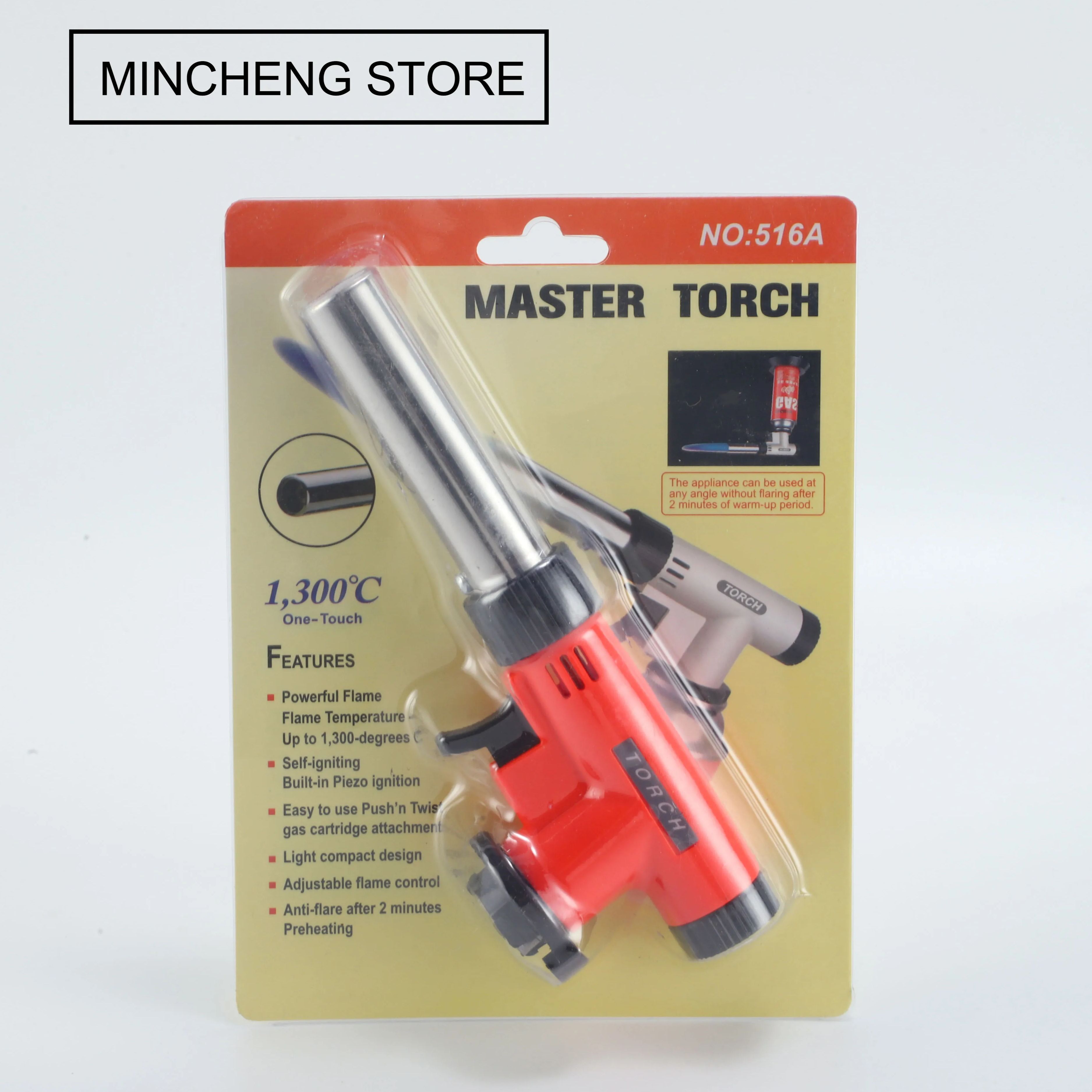 

516A Дешевая цена Портативная сварочная газовая горелка Пламя пистолета Открытый кемпинг барбекю огнемет Кухня Зажигалка Приготовление пищи