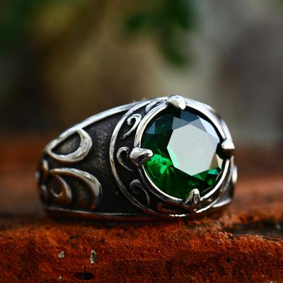Vintage Hand Jewelry Carved Men's Ring Personalized Ring