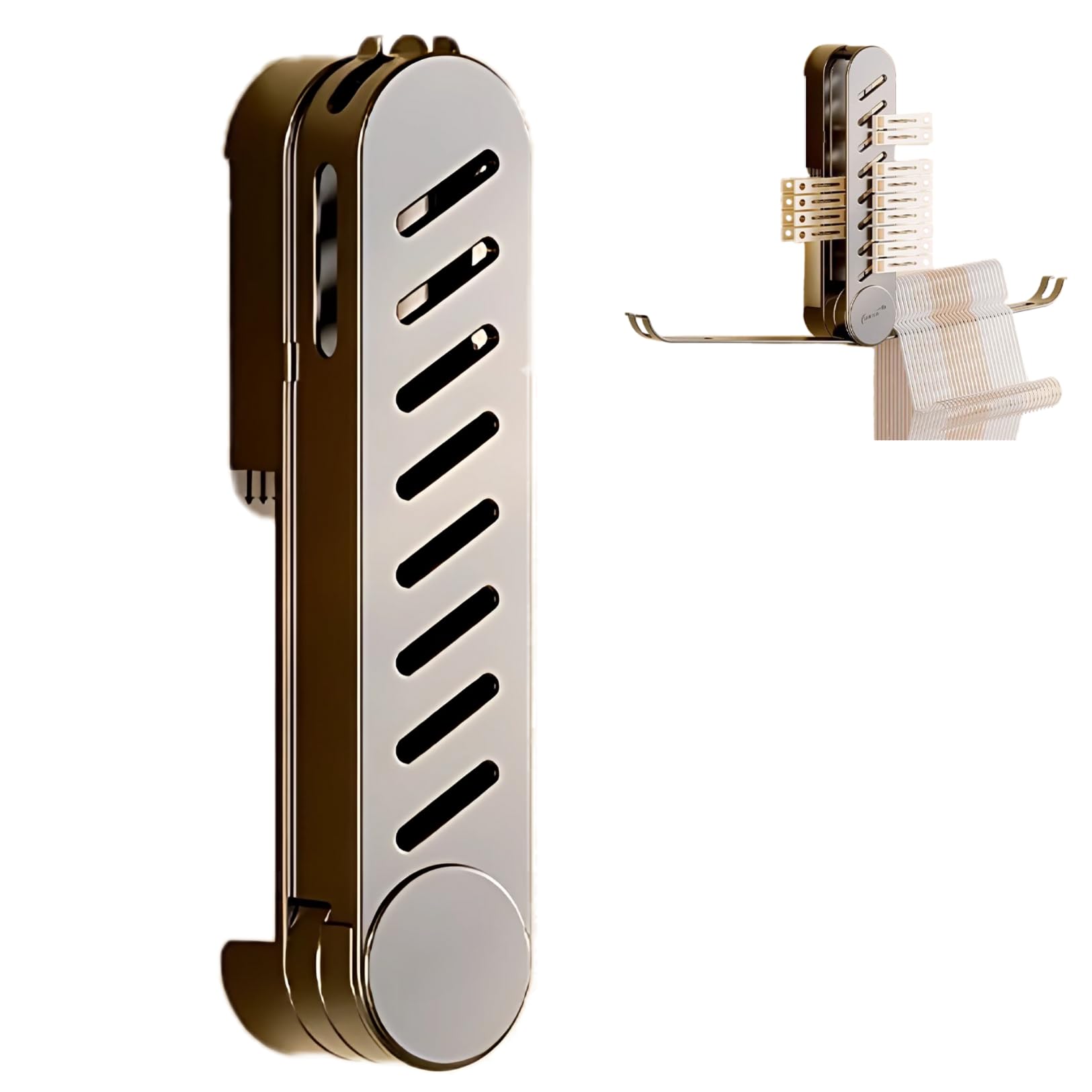 

PLEAVIT Laundry Hanger, Storage, Balcony, Wall-Mounted, Foldable, Indoor Clothes Drying Rack, Space-Saving, Multi-Functional, Single Unit