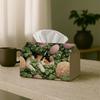 1pc Cat In Garden Tissue Box Cover - Adorable Cat Design, Water-Resistant, Versatile for Home & Vehicle Decoration, Desk, Innovative, Napkin Holder