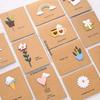 12pcs 3D Greeting Cards Suit With Envelope Birthday Gift Thanksgiving Blessing Thank You Card Retro DIY Homemade Materials